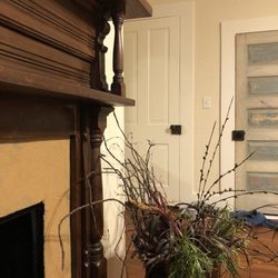 The Inn at Simply Southern - Fireplace in our room- not operational I don't think but cute none the less!