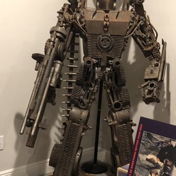 Meet our 600lbs Optimus Prime that they brought up to the second floor