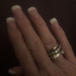Nails D' Elegance - French manicure done at nails de elegance. This is the best salon.!