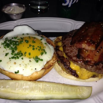 Au Cheval - Double cheeseburger with egg and bacon - Bars Near Me - Chicago, Illinois Au Cheval - Double cheeseburger with egg and bacon - Bars Near Me - Chicago, Illinois