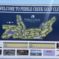 Pebble Creek Golf Club - Course sign