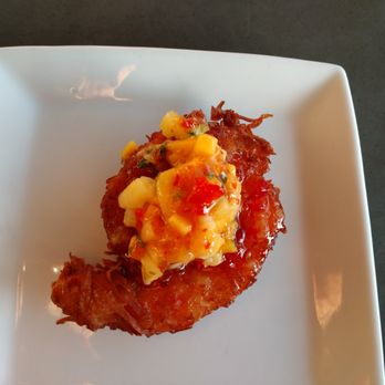 Oceanside Broiler - Coconut Shrimp with fruit salsa - Seafood Near Me - Oceanside, California Oceanside Broiler - Coconut Shrimp with fruit salsa - Seafood Near Me - Oceanside, California