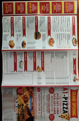 Menu photo 2 A -1 Pizza Holyoke, MA