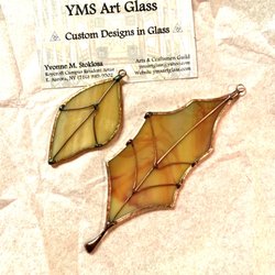 Roycroft Campus - Stained glass Fall leaves make my windows so much prettier!