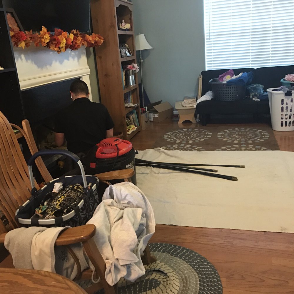 Chimney Service Experts - Just ignore my mess, and look how clean he kept my floors. ;) - Chimney Sweeps Near Me - Alpharetta, Georgia Chimney Service Experts - Just ignore my mess, and look how clean he kept my floors. ;) - Chimney Sweeps Near Me - Alpharetta, Georgia