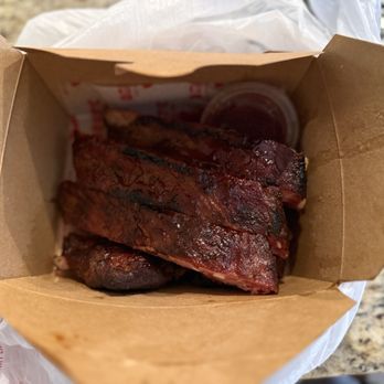 Domestic - Half rack of St Louis Pork Ribs - Half - Barbeque Near Me - Covina, California Domestic - Half rack of St Louis Pork Ribs - Half - Barbeque Near Me - Covina, California