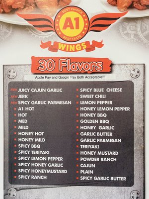 Menu photo 1 A1 Wings Lilburn, GA