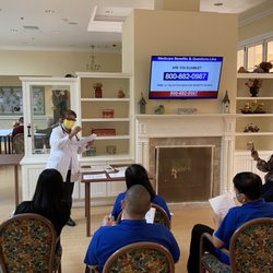 Comfort & Peace Hospice - Our wonderful Nurse, Julie, providing an Educational Inservice to one of our partnering communities!