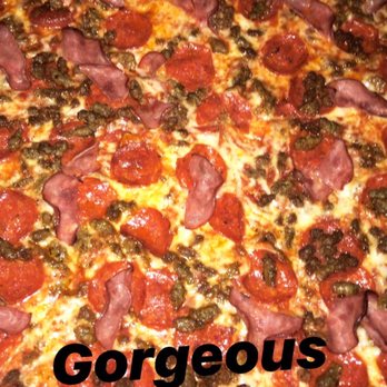 Tony's Pizza - 19 inch 5 Boroughs Pizza with beef, Canadian bacon, pepperoni, and sausage. The original pizza has regular bacon as well, but I omitted it. - Pizza Near Me - Charlotte, North Carolina Tony's Pizza - 19 inch 5 Boroughs Pizza with beef, Canadian bacon, pepperoni, and sausage. The original pizza has regular bacon as well, but I omitted it. - Pizza Near Me - Charlotte, North Carolina