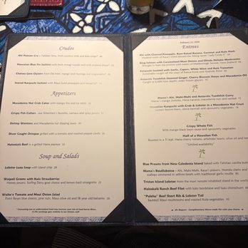 Mama's Fish House - Menu - Seafood Near Me - Paia, Hawaii Mama's Fish House - Menu - Seafood Near Me - Paia, Hawaii