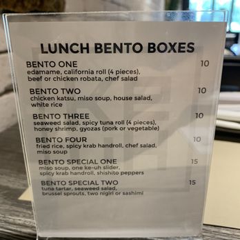 Ke-uH - Lunch Menu Bento - Sushi Bars Near Me - Weston, Florida