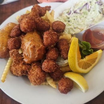 Phil's Fish Market & Eatery - 3-item combo w cod, scallop, oyster - Seafood Near Me - Castroville, California Phil's Fish Market & Eatery - 3-item combo w cod, scallop, oyster - Seafood Near Me - Castroville, California