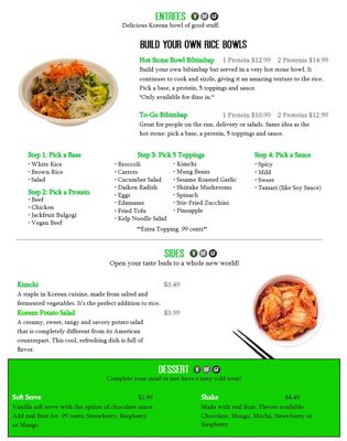 Menu photo 5 K Fresh Everett, WA Menu photo 5 K Fresh Everett, WA