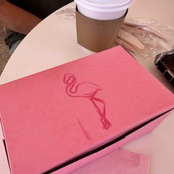 The Flamingo - Take out box - Coffee Roasteries Near Me - St. Augustine, Florida