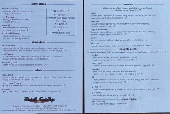 Menu photo 5 Mid City Garage Columbus, OH Menu photo 5 Mid City Garage Columbus, OH