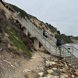 Stairs down to the beach. Stairs down to the beach.