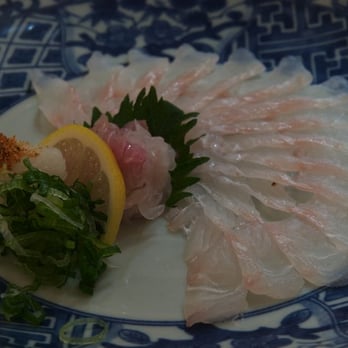 Sushi Kappo Toraya - Fluke Appetizer, not Sashimi. Served with Dashi Broth. - Sushi Bars Near Me - Arlington, Massachusetts Sushi Kappo Toraya - Fluke Appetizer, not Sashimi. Served with Dashi Broth. - Sushi Bars Near Me - Arlington, Massachusetts