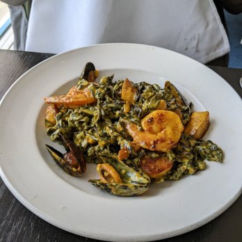 Shorebreak Lodge - Seafood squid ink pasta - New American Near Me - Rehoboth Beach, Delaware Shorebreak Lodge - Seafood squid ink pasta - New American Near Me - Rehoboth Beach, Delaware