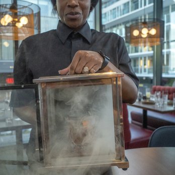Gordon Ramsay Hell's Kitchen - Smoke on the Water. Loved this drink and the presentation can't be beaten. The server even said, "Get your camera ready" and waited for me. - Desserts Near Me - Washington, DC, District of Columbia