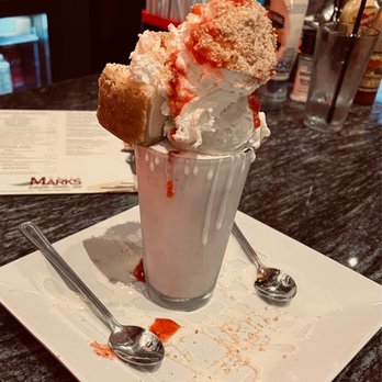 Grill Marks - Strawberry Cheesecake Float, to die for...... - Burgers Near Me - Greenville, South Carolina Grill Marks - Strawberry Cheesecake Float, to die for...... - Burgers Near Me - Greenville, South Carolina