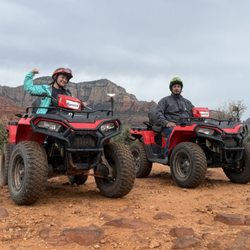 Arizona ATV Adventures - My beautiful wife and I on our ATV adventure in Sedona.