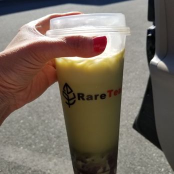 RareTea - Matcha red bean milk tea - Bubble Tea Near Me - Sacramento, California RareTea - Matcha red bean milk tea - Bubble Tea Near Me - Sacramento, California