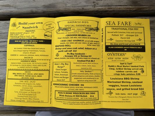 Menu photo 2 Barnacle Bud's Milwaukee, WI Menu photo 2 Barnacle Bud's Milwaukee, WI