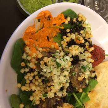 CAVA - Greens and grain bowl. Looked better before I started eating it. - Mediterranean Near Me - Chapel Hill, North Carolina
