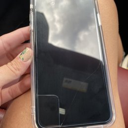 cracked screen underneath the screen protector (which is intacts) cracked screen underneath the screen protector (which is intacts)