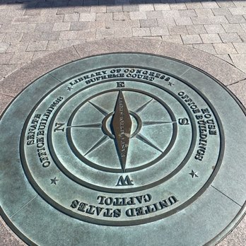 United States Capitol - Inlaid point of interest in courtyard mall area in front of capital building - Landmarks & Historical Buildings Near Me - Washington, DC, District of Columbia