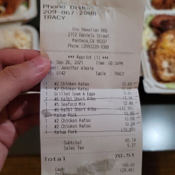 Ono Hawaiian BBQ - Hawaiian Near Me - Manteca, California