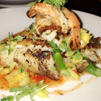 Tommy Bahama - Blackened shrimp and cod was pretty good - Seafood Near Me - Plano, Texas Tommy Bahama - Blackened shrimp and cod was pretty good - Seafood Near Me - Plano, Texas