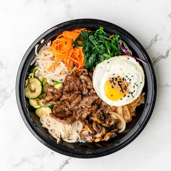 Rice N Mix - Assorted vegetables over rice w/egg + choice of protein - Korean Near Me - Houston, Texas Rice N Mix - Assorted vegetables over rice w/egg + choice of protein - Korean Near Me - Houston, Texas