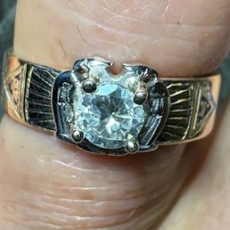 32nd degree double headed eagle Masonic ring.  Restored to brilliance.