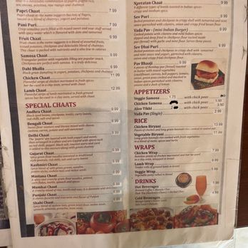 Desi Chaat House - Menu as of 6/17/2024 - Indian Near Me - Philadelphia, Pennsylvania