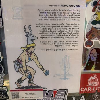 Sonoratown - Posted signage - Tacos Near Me - Long Beach, California