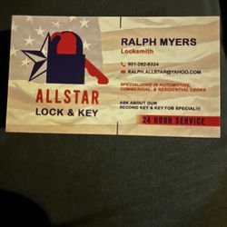Allstar Lock & Key - Business card