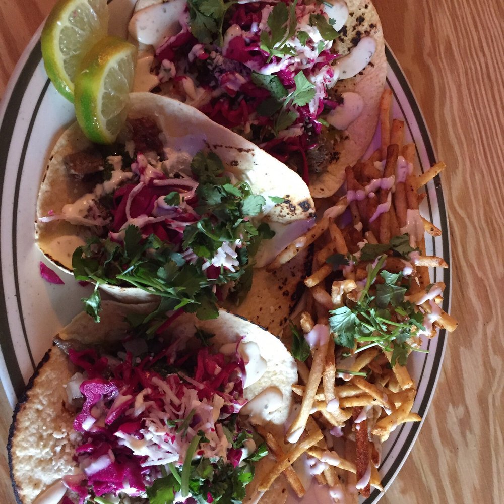 Garage Taco Bar - Steak tacos with Mexican fries. - Mexican Near Me - Binghamton, New York Garage Taco Bar - Steak tacos with Mexican fries. - Mexican Near Me - Binghamton, New York