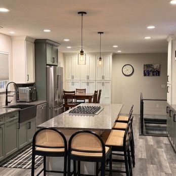 ShockWave Electric - Recessed ceiling lights, island pendants, countertop outlets, wall switches, and island power infrastructure. - Electricians Near Me ShockWave Electric - Recessed ceiling lights, island pendants, countertop outlets, wall switches, and island power infrastructure. - Electricians Near Me
