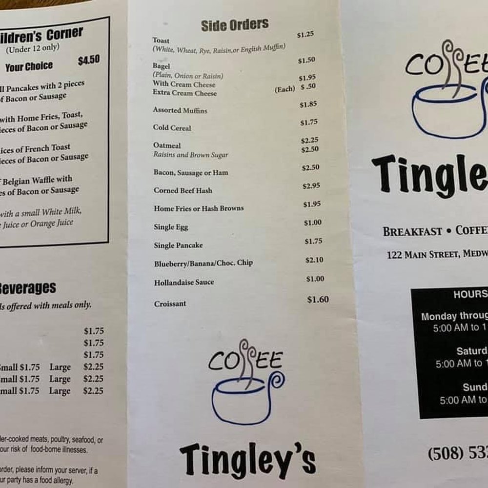 a menu for a coffee shop a menu for a coffee shop