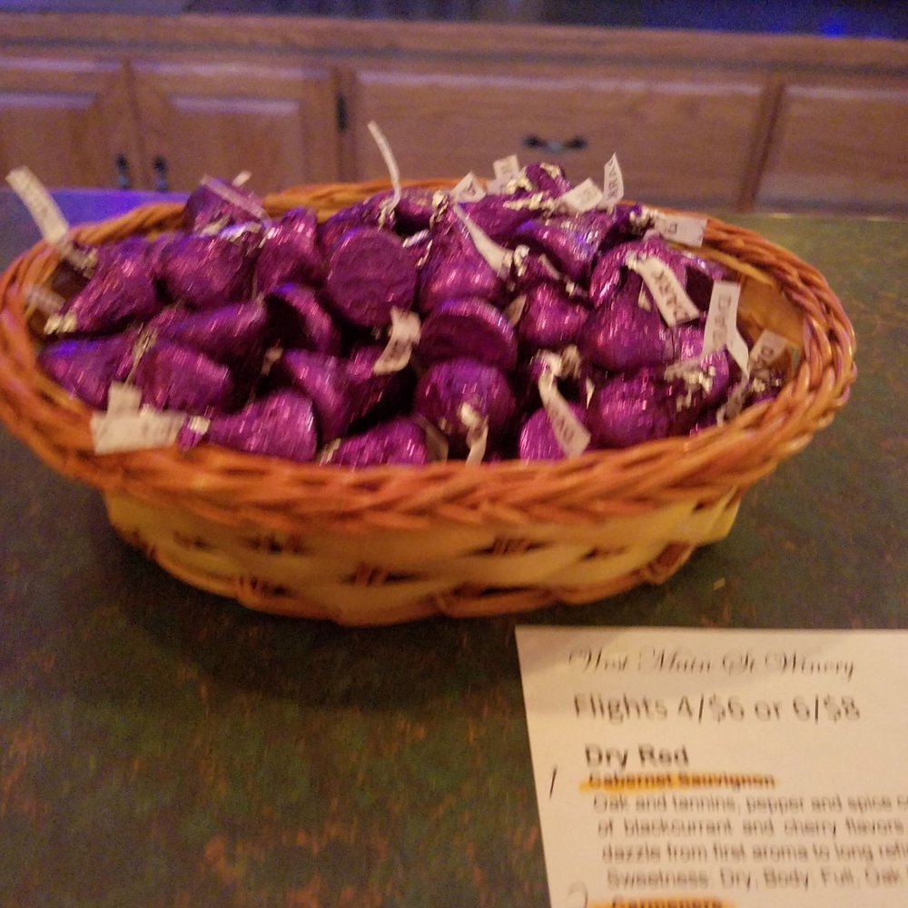 West Main St Winery & Brewery - Dark chocolate kisses and wine ... - Wine Tasting Room Near Me - Ravenna, Ohio West Main St Winery & Brewery - Dark chocolate kisses and wine ... - Wine Tasting Room Near Me - Ravenna, Ohio