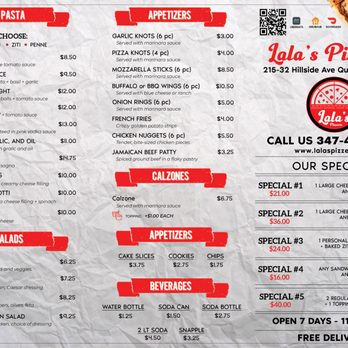 Lala's Pizzeria - a pizza menu - Pizza Near Me - Queens, New York Lala's Pizzeria - a pizza menu - Pizza Near Me - Queens, New York