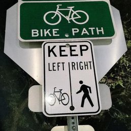 I STAYED ON THE RIGHT.