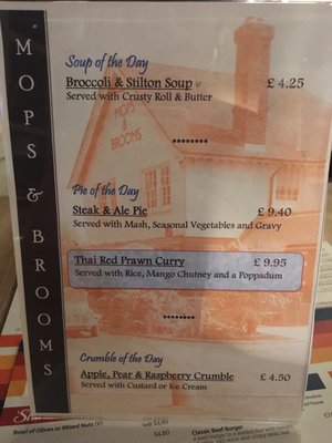 Menu photo 2 Mops & Brooms Borehamwood, HRT Menu photo 2 Mops & Brooms Borehamwood, HRT