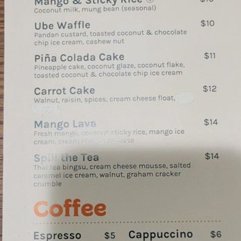 Tiki Thai - Dessert menu - Tiki Bars Near Me - Reston, Virginia Tiki Thai - Dessert menu - Tiki Bars Near Me - Reston, Virginia