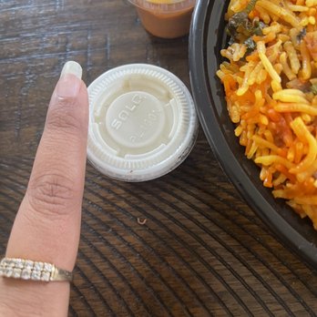 Kebabs & Kurries - Hardly 2 tbsp of raita with biryani, never seen raita being sent in such small quantity - Indian Near Me - Fairfield, New Jersey Kebabs & Kurries - Hardly 2 tbsp of raita with biryani, never seen raita being sent in such small quantity - Indian Near Me - Fairfield, New Jersey