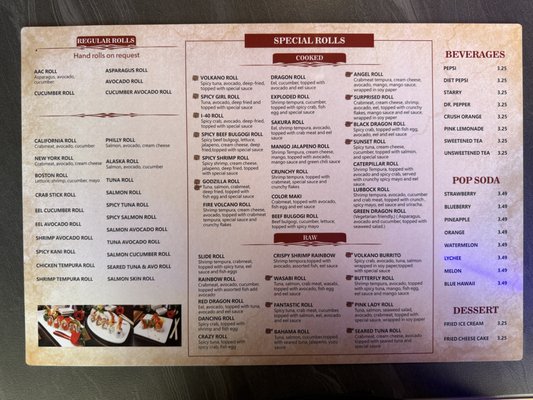 Menu photo 6 Volkano BBQ & Sushi Lubbock, TX