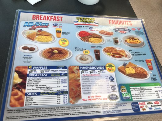 Menu photo 2 Waffle House Paragould, AR