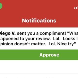 One of this mans immature responses on Yelp One of this mans immature responses on Yelp