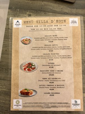 Menu photo 2 Hotel Villa d'Este Grado, GO